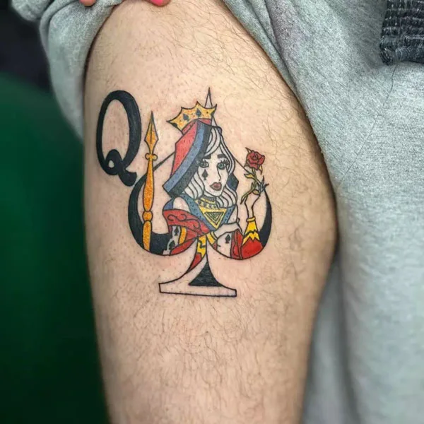 Queen of spade tattoo 3