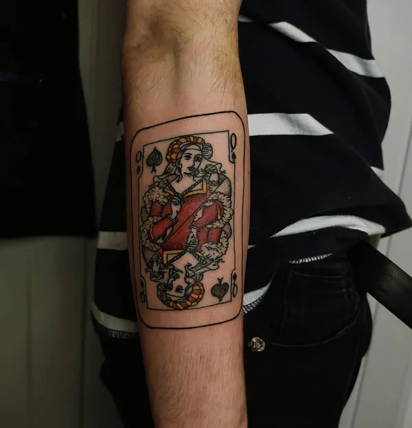 Queen of spade tattoo 30