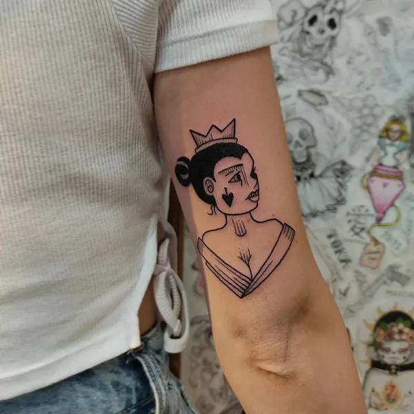 Queen of spade tattoo 34
