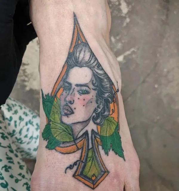 Queen of spade tattoo 35