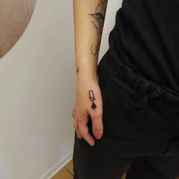 Queen of spade tattoo 7