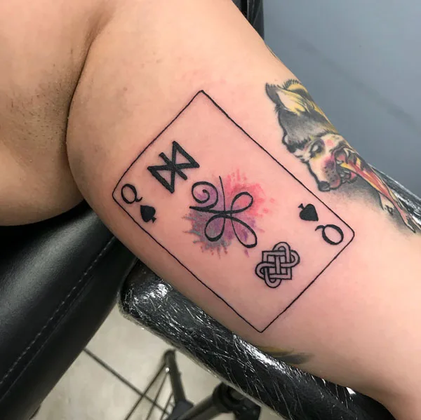 Queen of spade tattoo 9