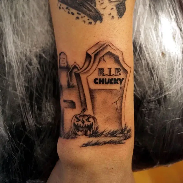 RIP Chucky tattoo