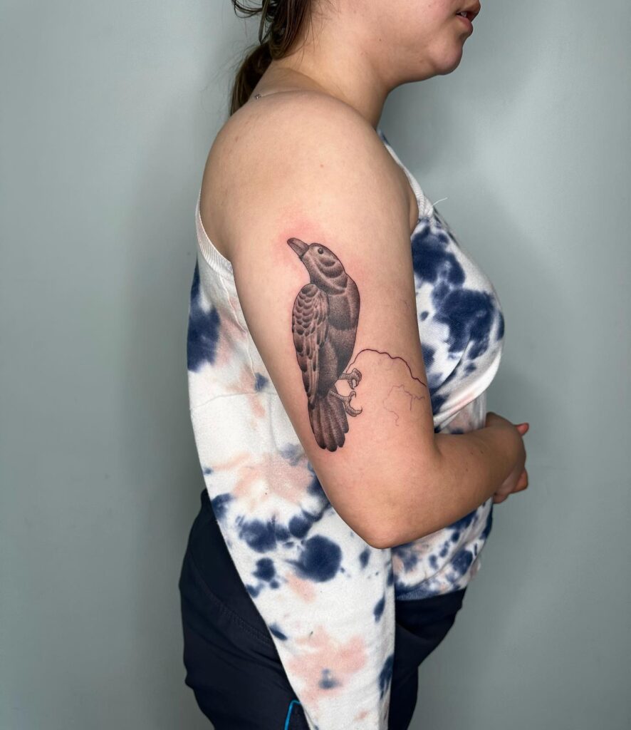 Raven Half Sleeve Tattoo Ideas for Women: Mysterious and Expressive Ink Art