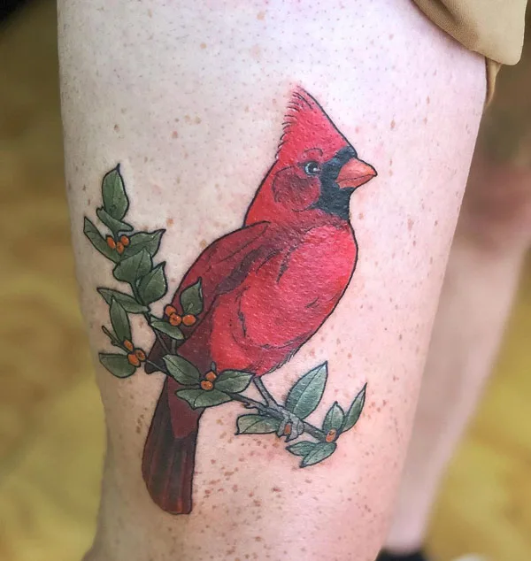 Realistic Cardinal Tattoo 1