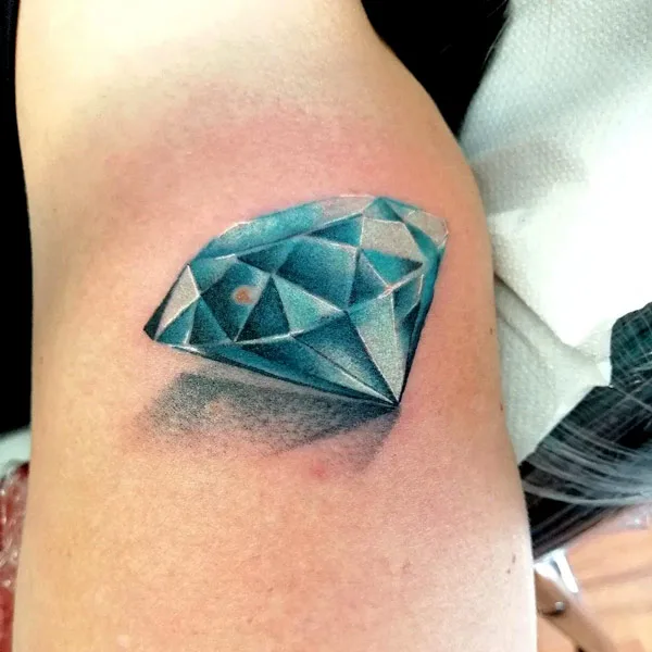 Realistic Diamond Tattoo 2