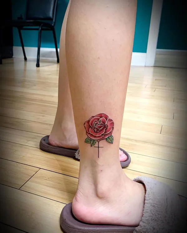 Red Leaf Tattoo 2
