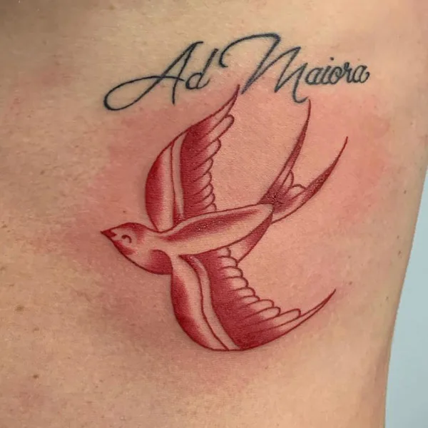 Red Sparrow Tattoo 2