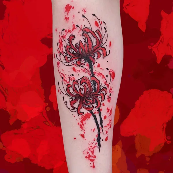 Red Spider Lily Tattoo