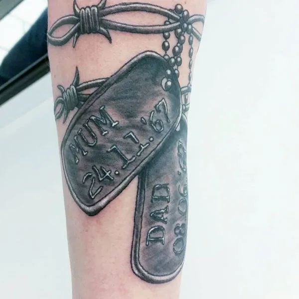 Rip mom and dad tattoo