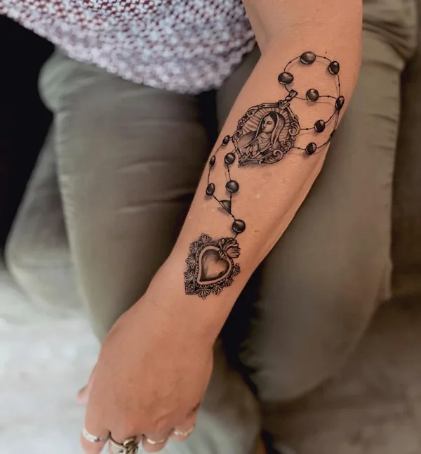 Rosary Beads Tattoo 1