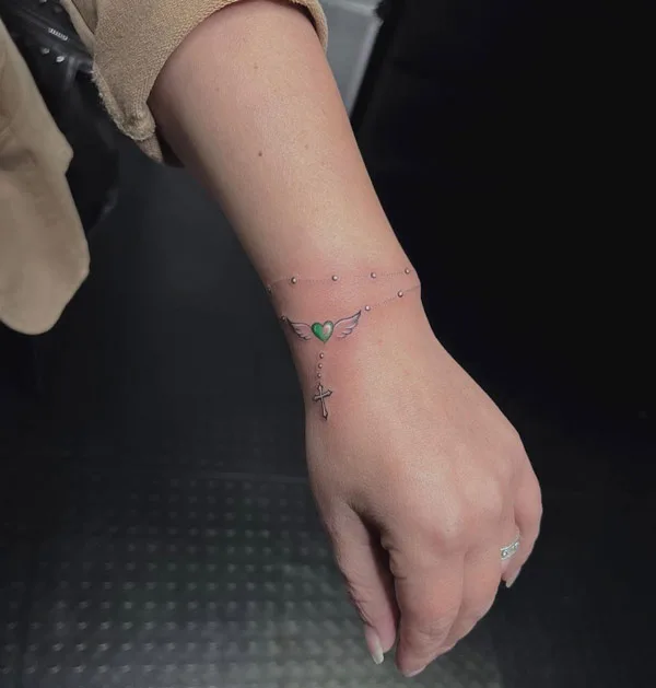 Rosary Beads Tattoo 2