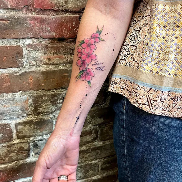 Rosary Forearm Tattoo 2