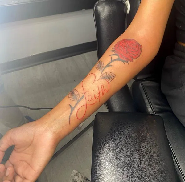 Rose Faith Tattoo 2