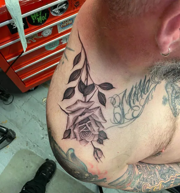 Rose Shoulder Tattoo 1