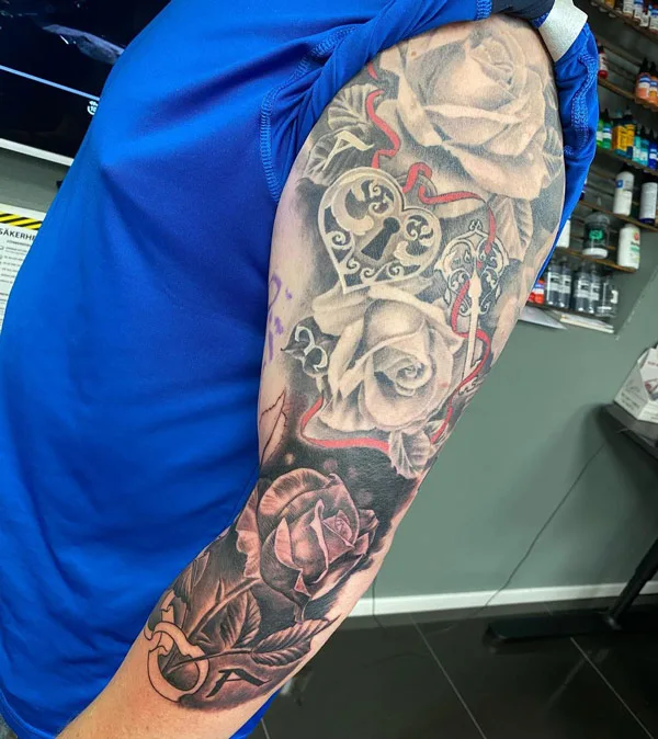 Rose Sleeve Tattoo 2