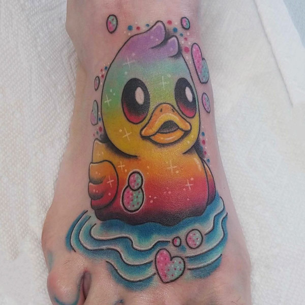 Rubber ducky tattoo
