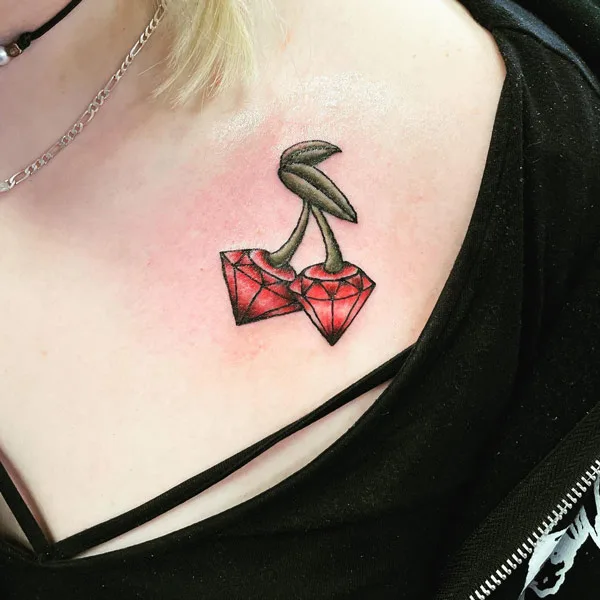 Ruby Da Cherry Tattoo 2