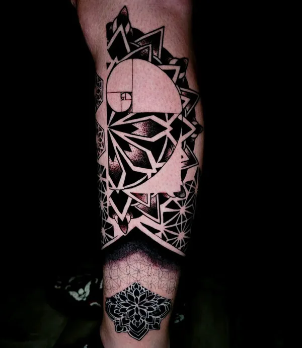 Sacred Geometry Fibonacci Tattoo 2