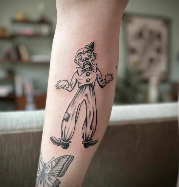 Sad Clown Tattoo 3
