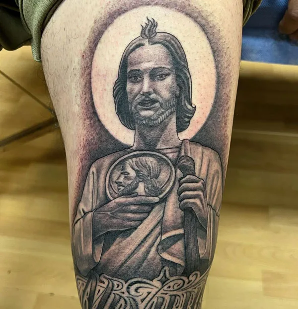 San Judas tattoo 116