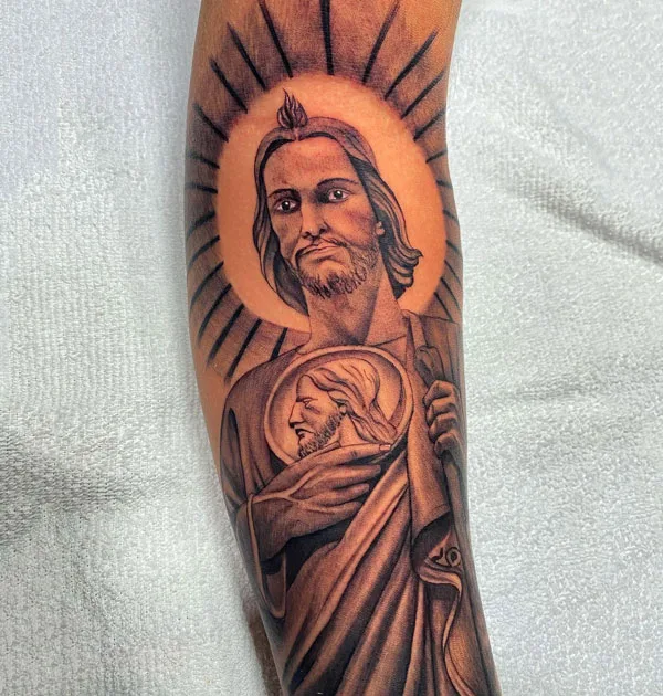 San Judas tattoo 16