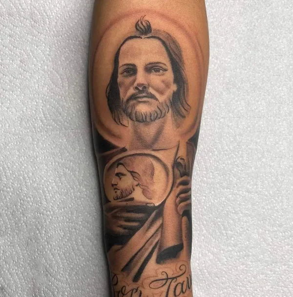 San Judas tattoo 17