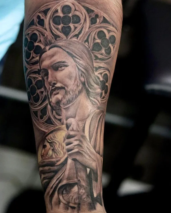 San Judas tattoo 18