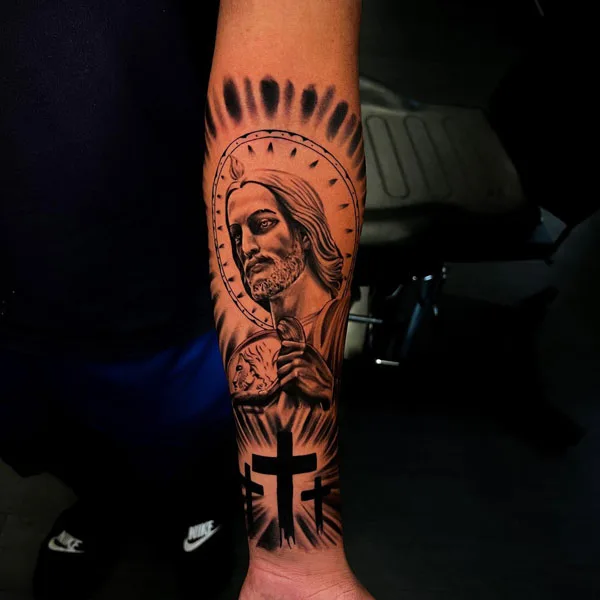 San Judas tattoo 24