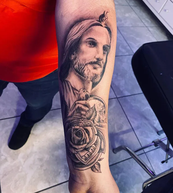 San Judas tattoo 34