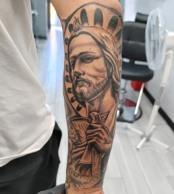 San Judas tattoo 36
