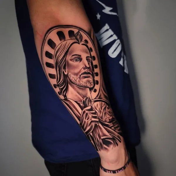San Judas tattoo 49