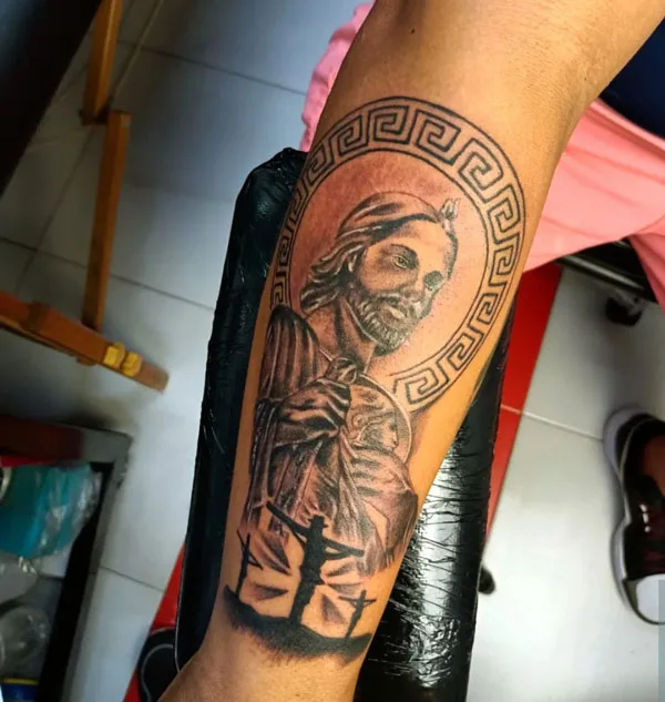 San Judas tattoo 5
