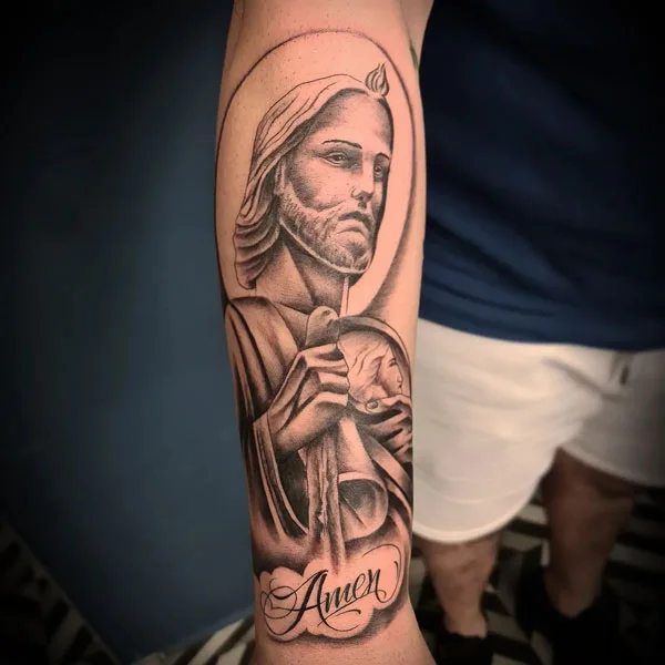San Judas tattoo 50