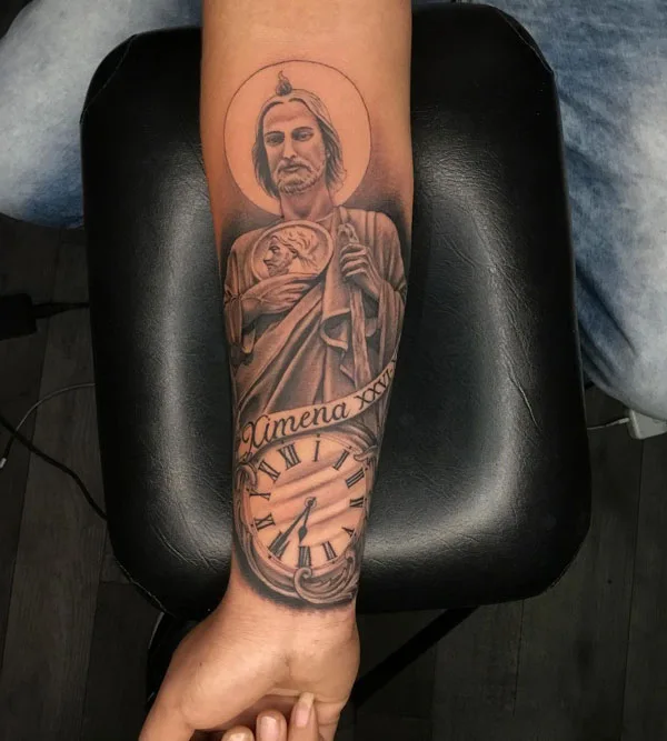 San Judas tattoo 55