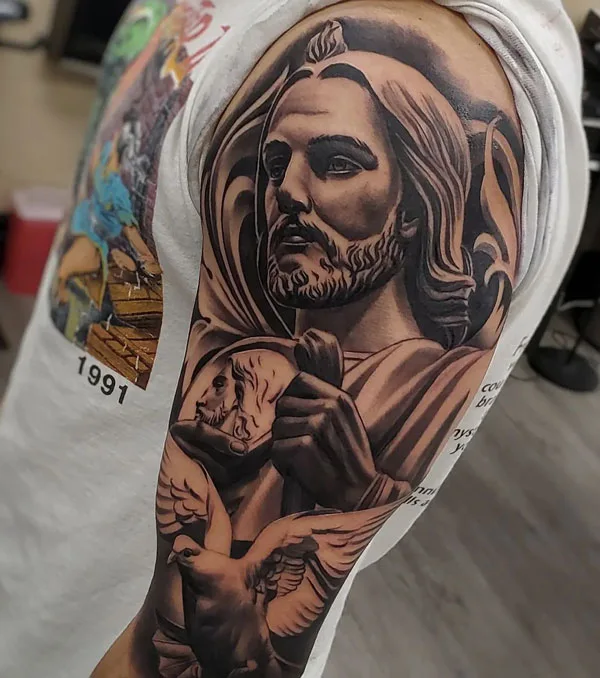 San Judas tattoo 58