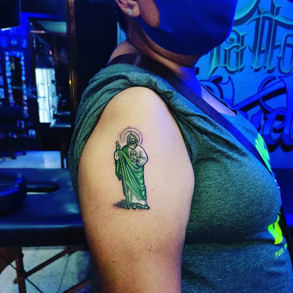 San Judas tattoo 6