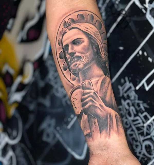 San Judas tattoo 62