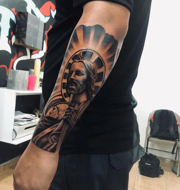 San Judas tattoo 68