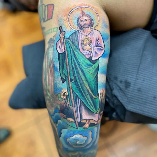 San Judas tattoo 74