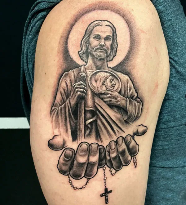 San Judas tattoo 75