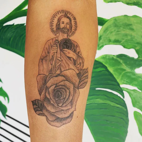 San Judas tattoo 76