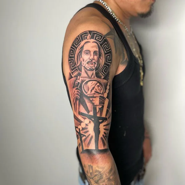San Judas tattoo 79
