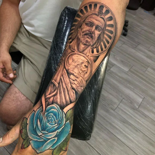 San Judas tattoo 82