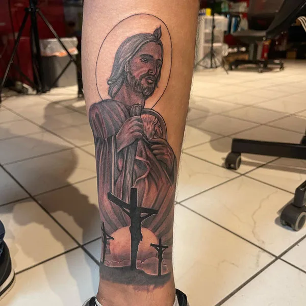 San Judas tattoo 87