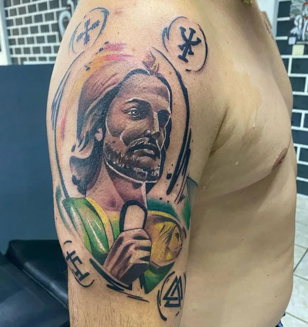 San Judas tattoo 91