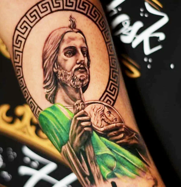 San Judas tattoo 95