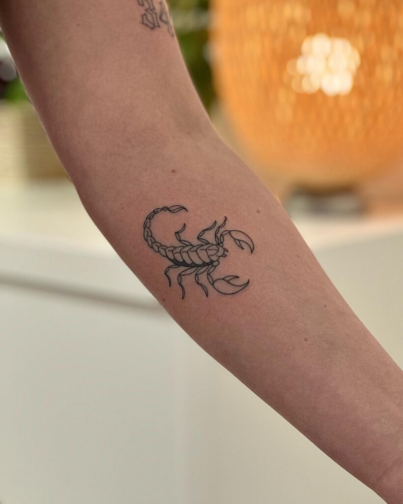 Scorpio Tattoo on the Below the Elbow: Scorpio Mystique