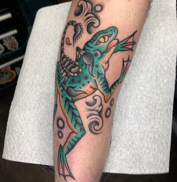 Scorpion And The Frog Tattoo 2