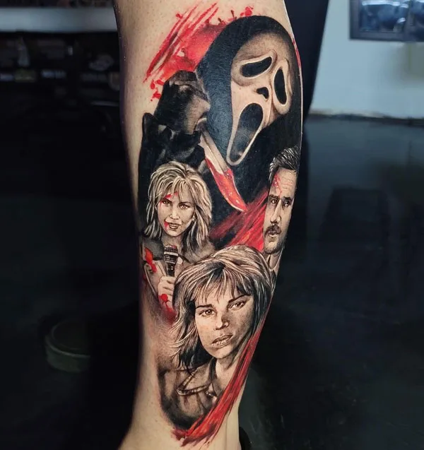 Scream movie tattoo